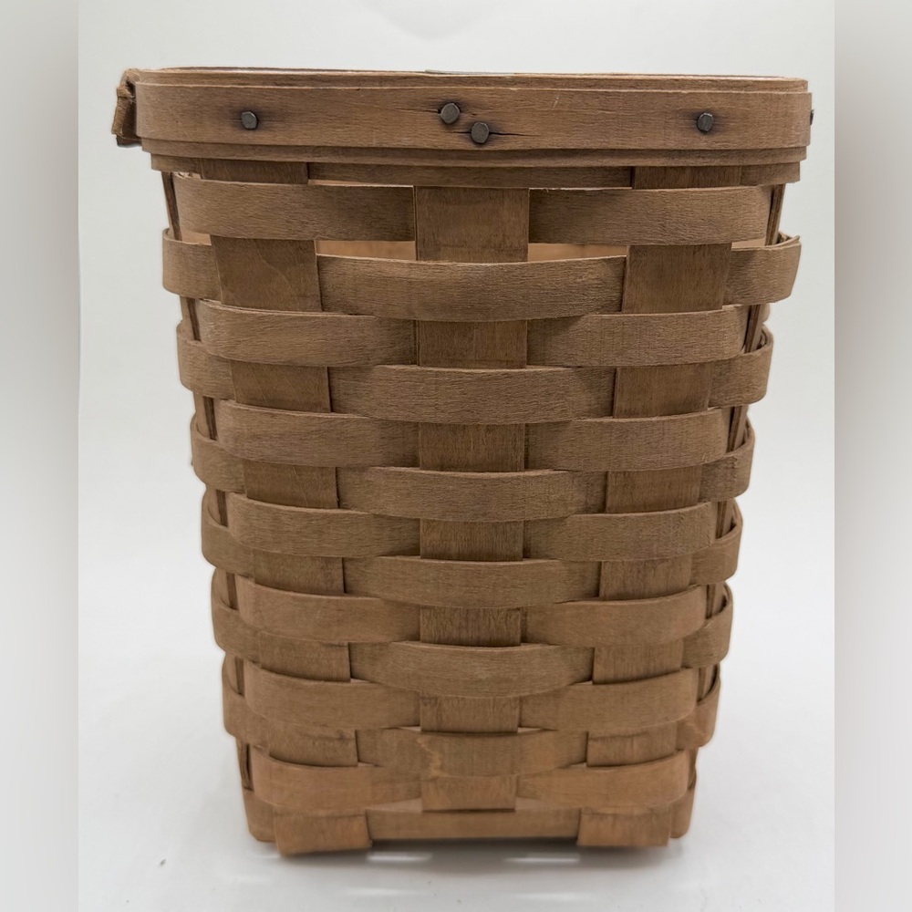 Vintage Longaberger 1985 Rectangle Wine Basket, 8"x6.5"x6.5"